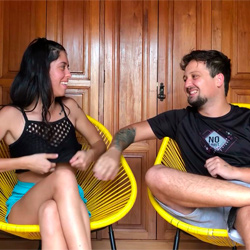 We open the new house. How? Fucking like animals. The 100% amateur Brazilian couple makes their debut!